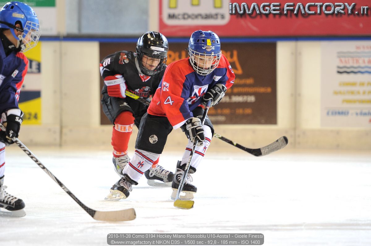 2010-11-28 Como 0194 Hockey Milano Rossoblu U10-Aosta1 - Gioele Finessi